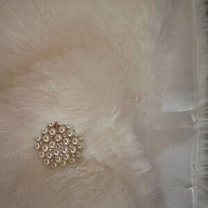 Faux Fur Wrap Shawl Women Shrug Bridal Stole for Winter Wedding Par